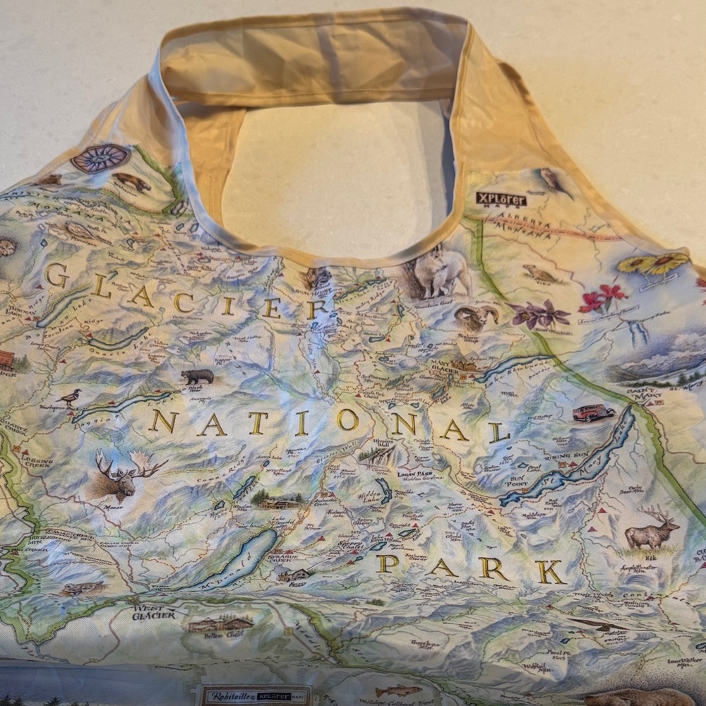 Kikkerland Map Print Travel Bag